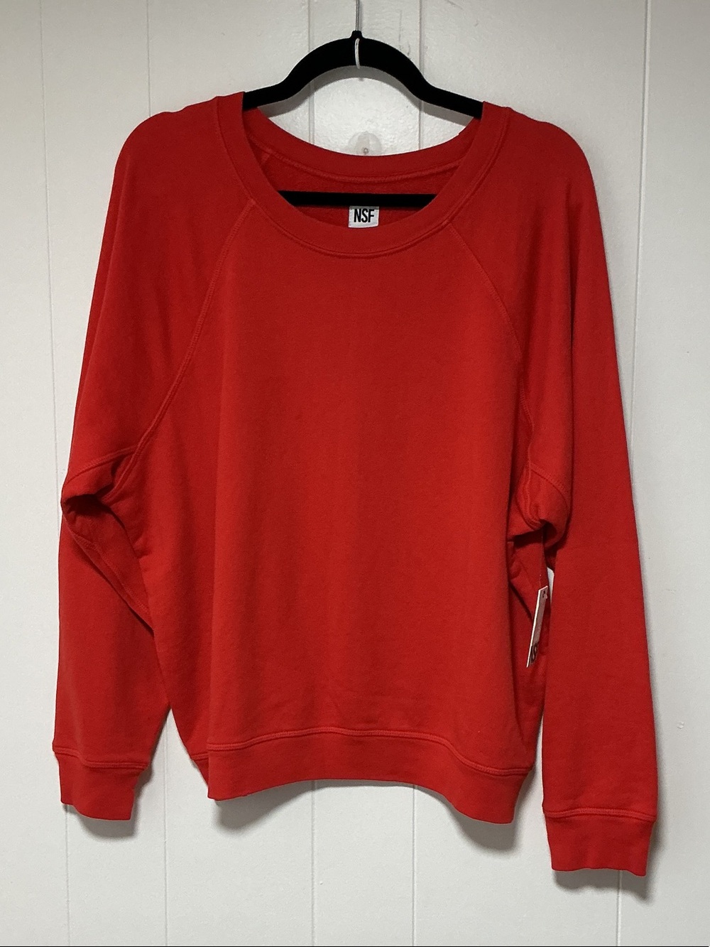 NSF Women's Scarlet Red Pullover Sweatshirt
